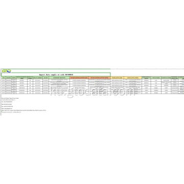 Nimûneya daneya Import li Code 84749010 Bearings